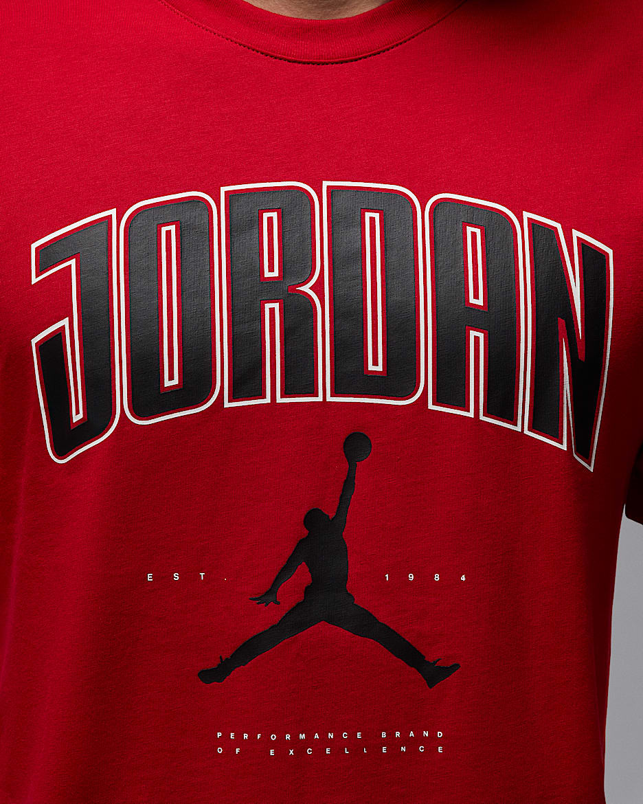 Nike jordan red t shirt on sale